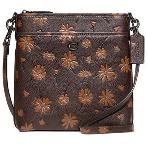 NWT Coach Floral Printed Leather Kitt Crossbody V5/MULTI Original Packaging